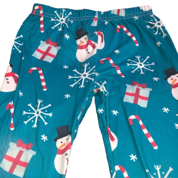Blue Christmas Design Ruffled Pants - Picture 3 of 7
